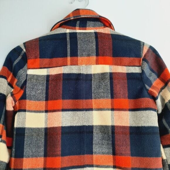 HURLEY / Quiet Rebel Moto Plaid Blanket Fleece Biker Full Zip Jacket Sz XS - Picture 12 of 16